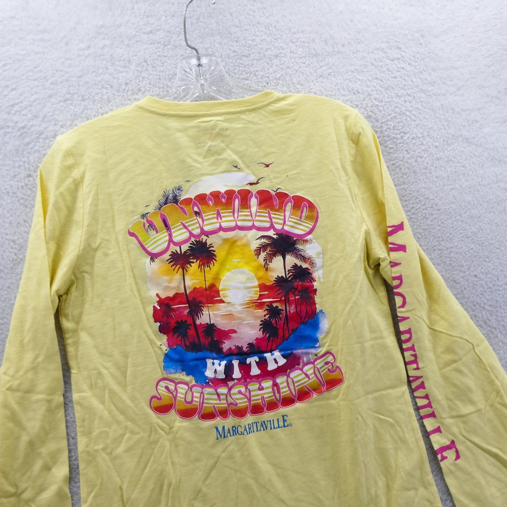 Margaritaville Shirt Womens Medium St Louis Cardinals Yellow Long Sleeve Vintage - Picture 10 of 10